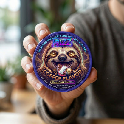 RIZZ - Nikotinmentes | Természetes energia | 75mg koffein | 200mg Oroszlánsörény gomba | Kávés